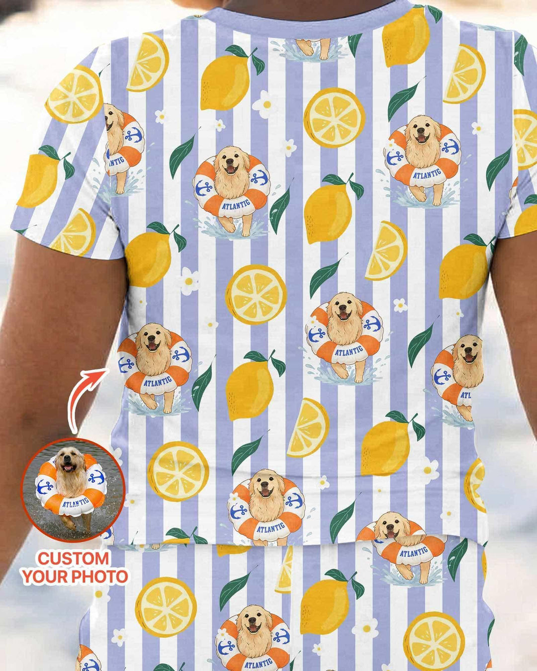 Zweiteiliges, kurzärmliges Pyjama-Set mit Marienkäfern