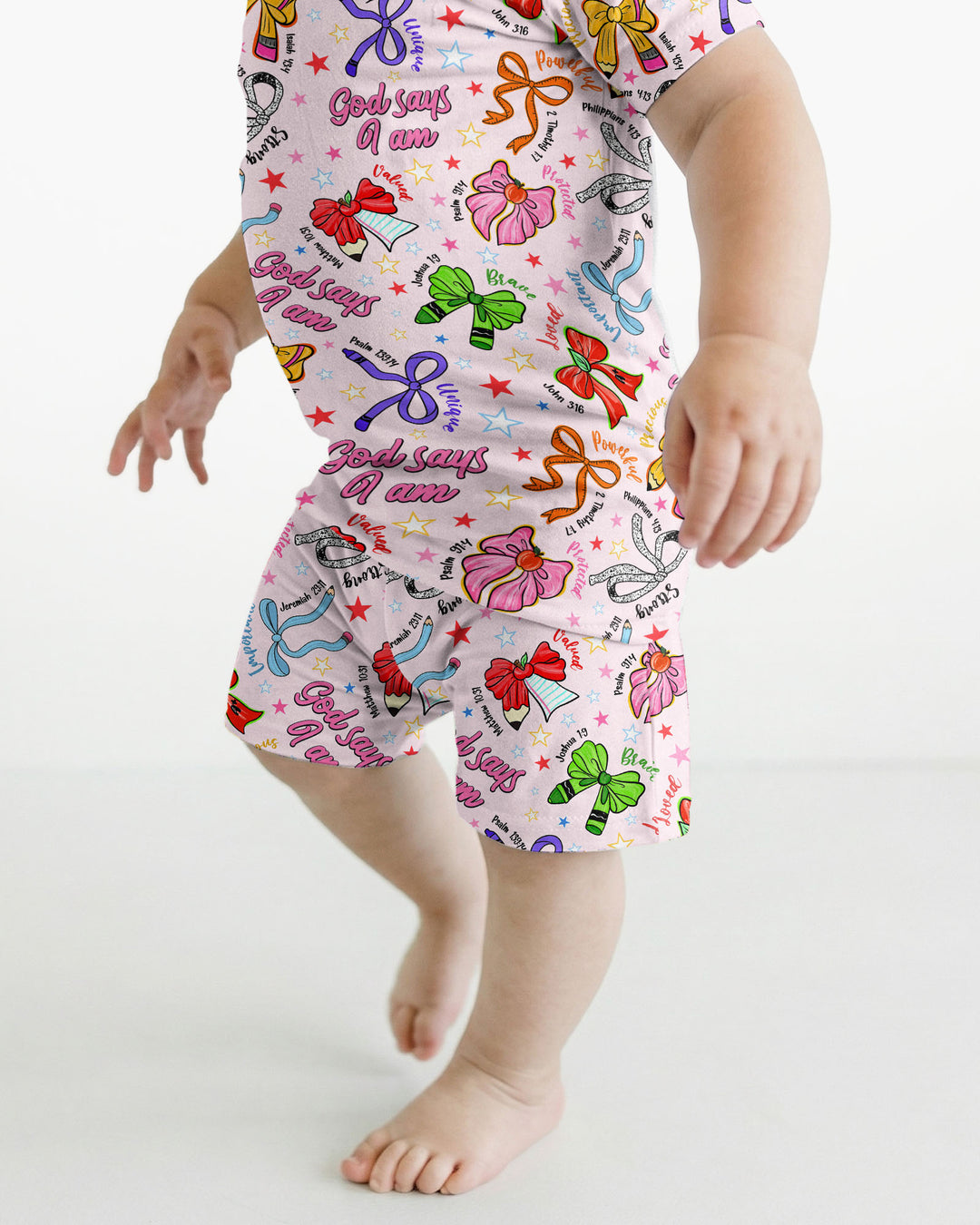 Schlafanzug-Set zweiteilig, kurze Ärmel, kurze Hose, Bambus