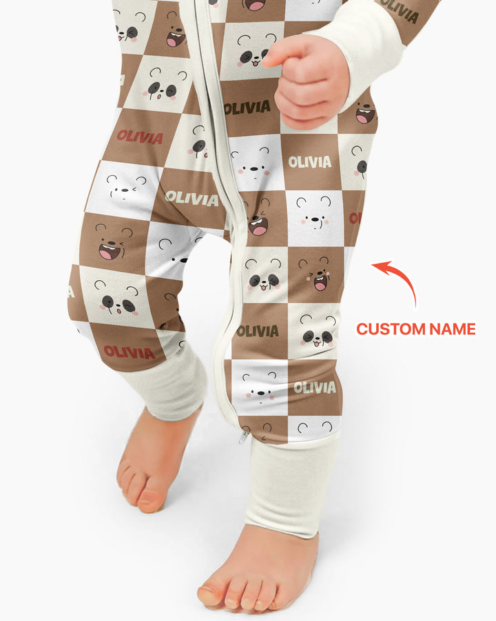 I Am Baby Bears Bamboo Convertible Zippy