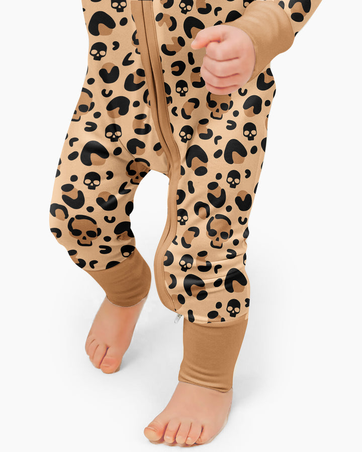 Leopard Skull Bamboo Convertible Zippy