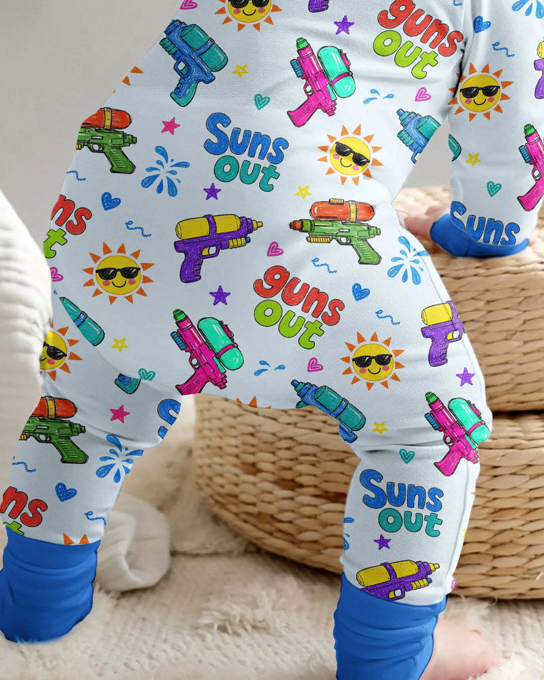 Gerippte Babykleidung mit individuellem Foto - Weich &amp; Skizzenhaft