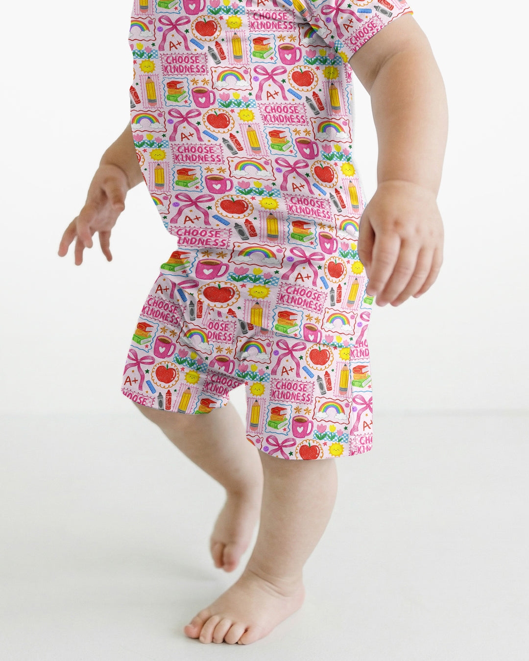Schlafanzug-Set zweiteilig, kurze Ärmel, kurze Hose, Bambus