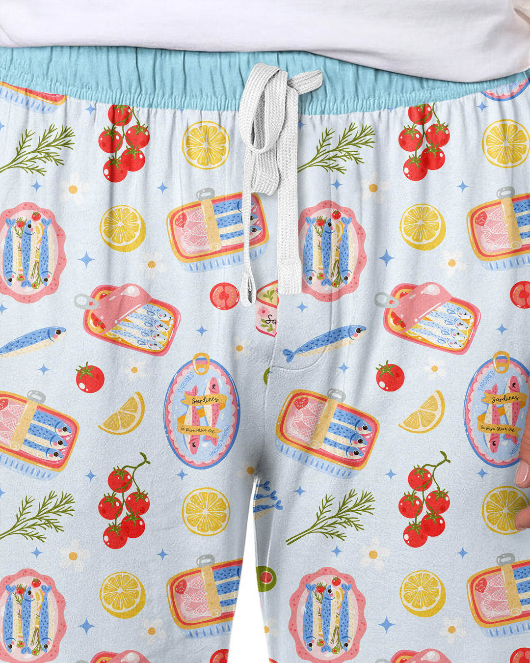 Preppy Sardines Bamboo Men's Pajama Set