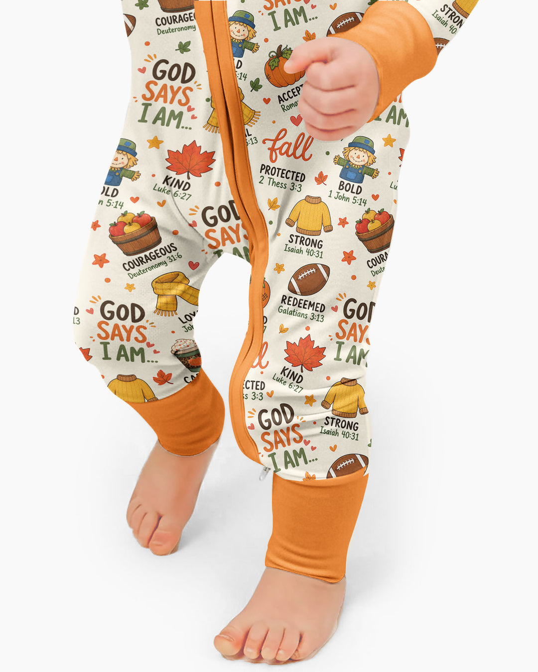 God says I am FALL Bamboo Convertible Zippy