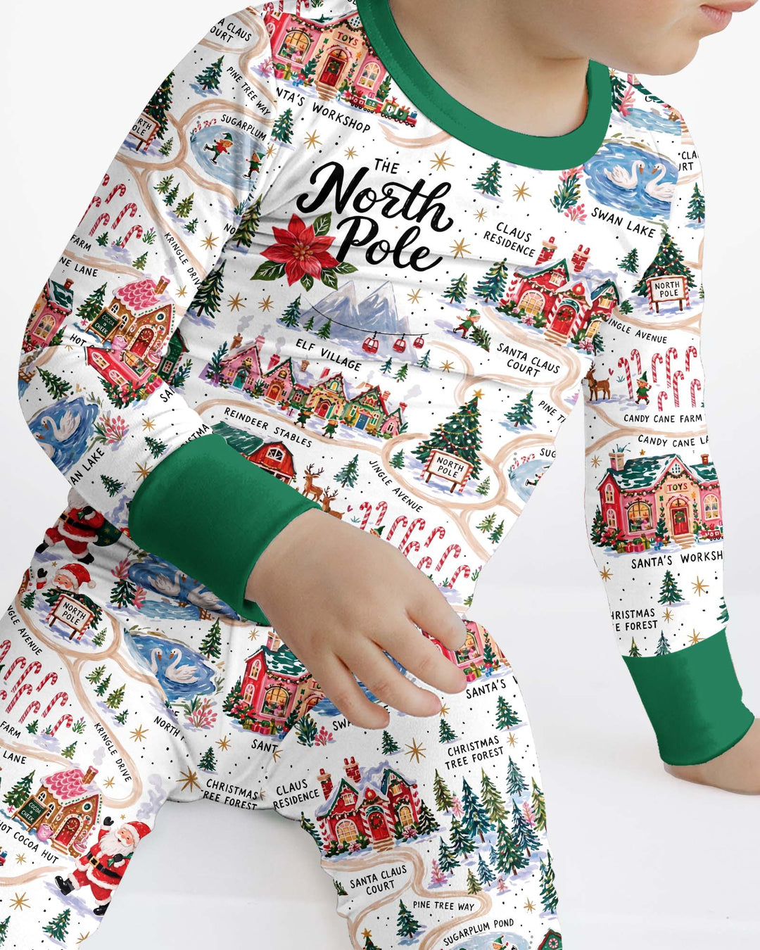 The North Pole Bamboo Two Piece Long Sleeve Pajama Set
