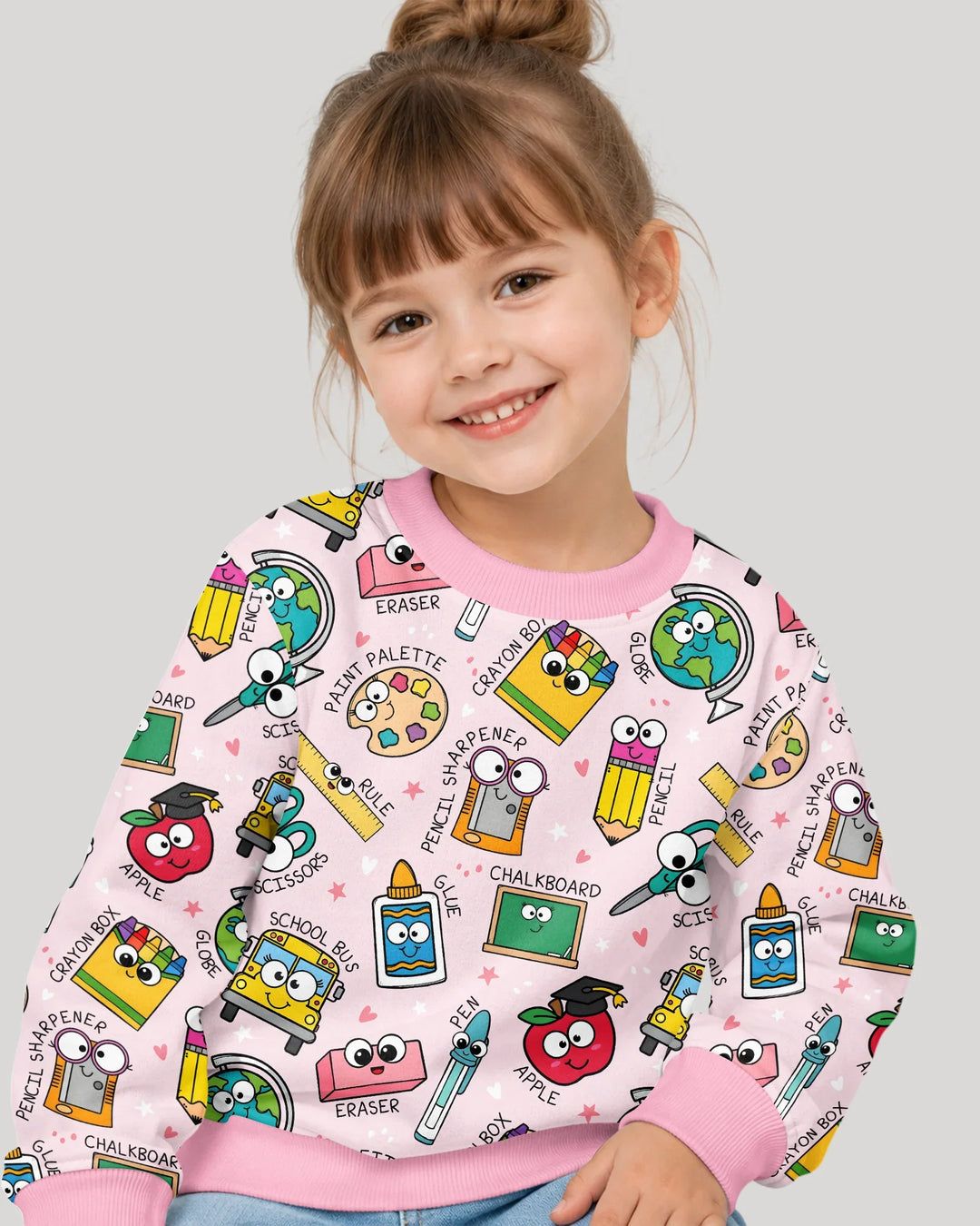 Happy School Pals Bamboo Crewneck Sweatshirt