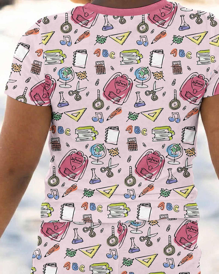 Zweiteiliges, kurzärmliges Pyjama-Set mit Marienkäfern
