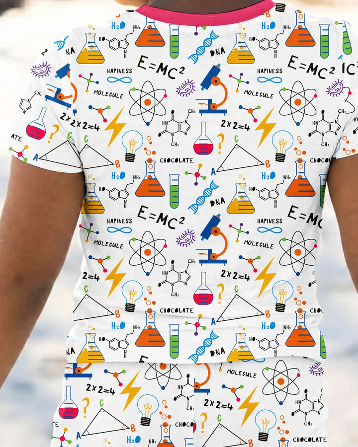 Zweiteiliges, kurzärmliges Pyjama-Set mit Marienkäfern