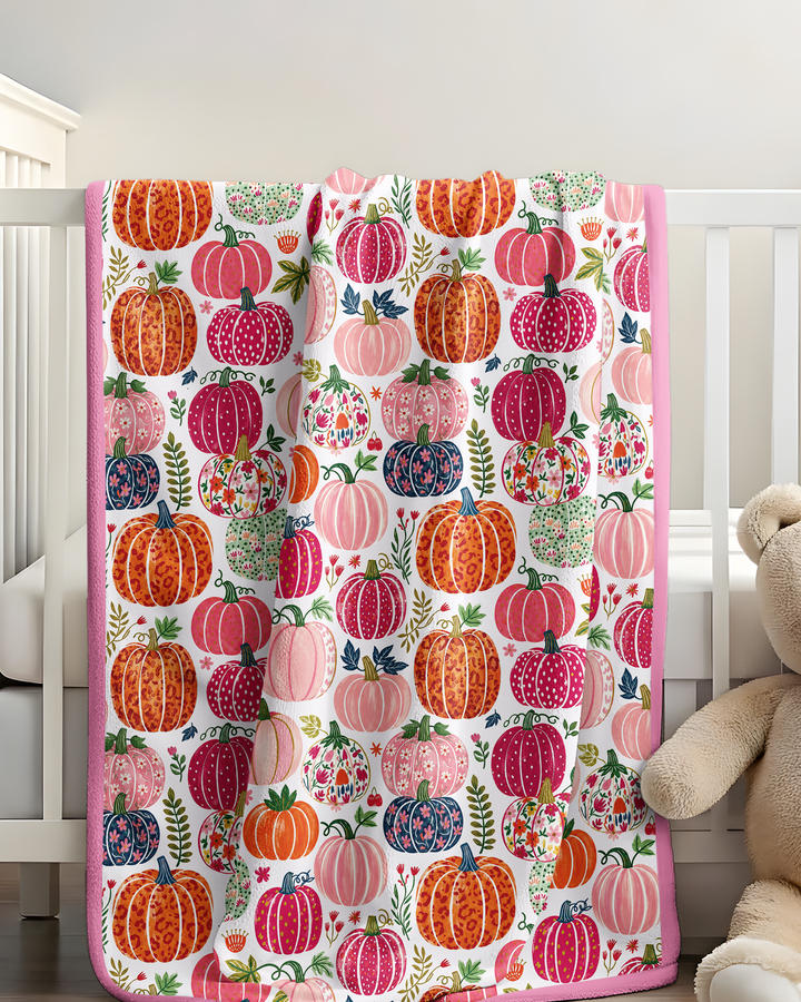 Pumpkin Patch Party Bamboo Blanket