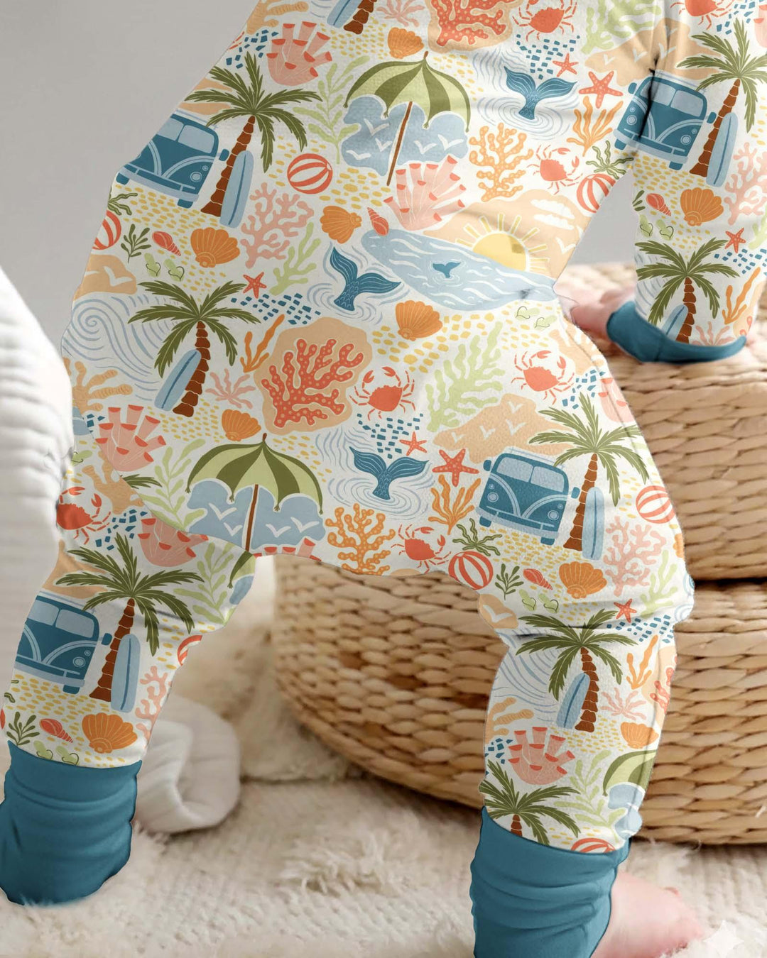 Gerippte Babykleidung mit individuellem Foto - Weich &amp; Skizzenhaft