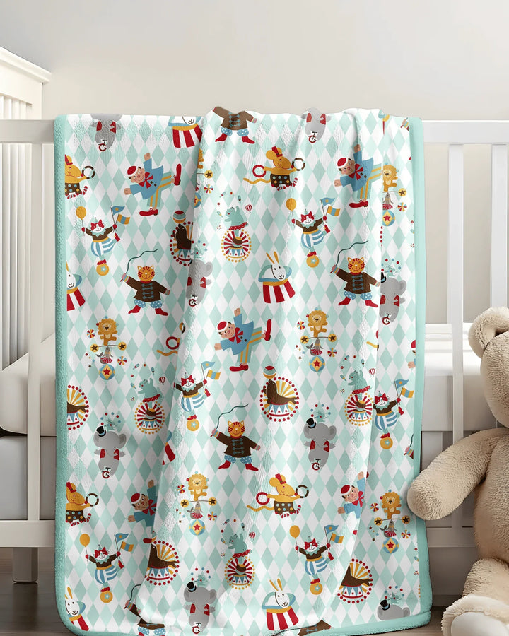 Circus Animal Bamboo Blanket