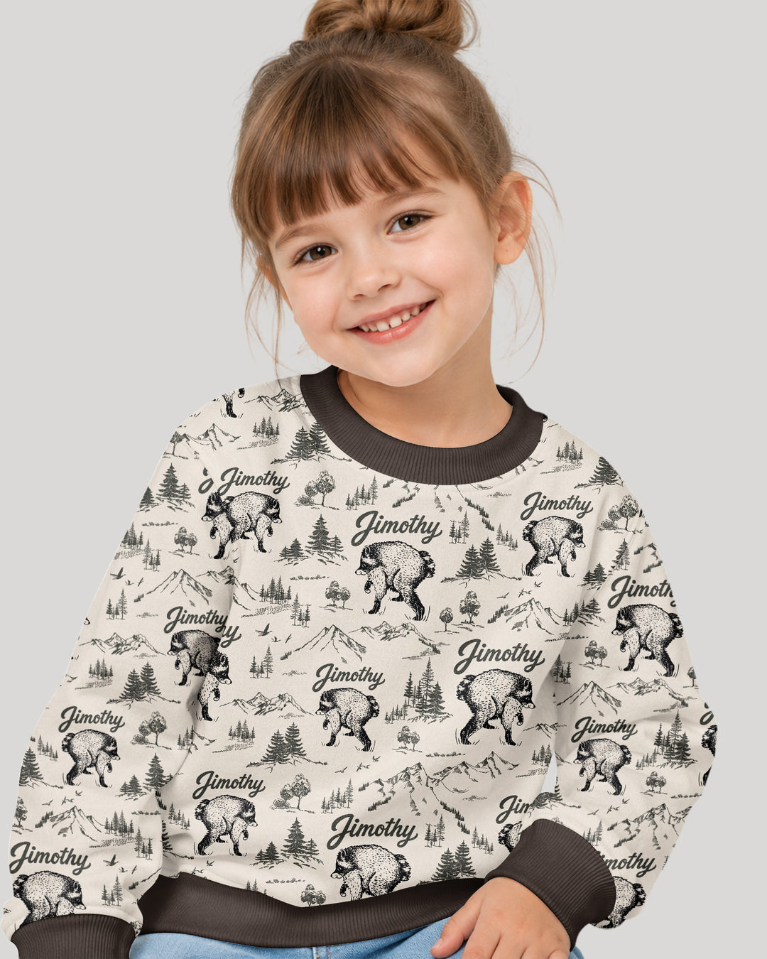 Sweatshirt mit Rundhalsausschnitt aus Bambusfaser