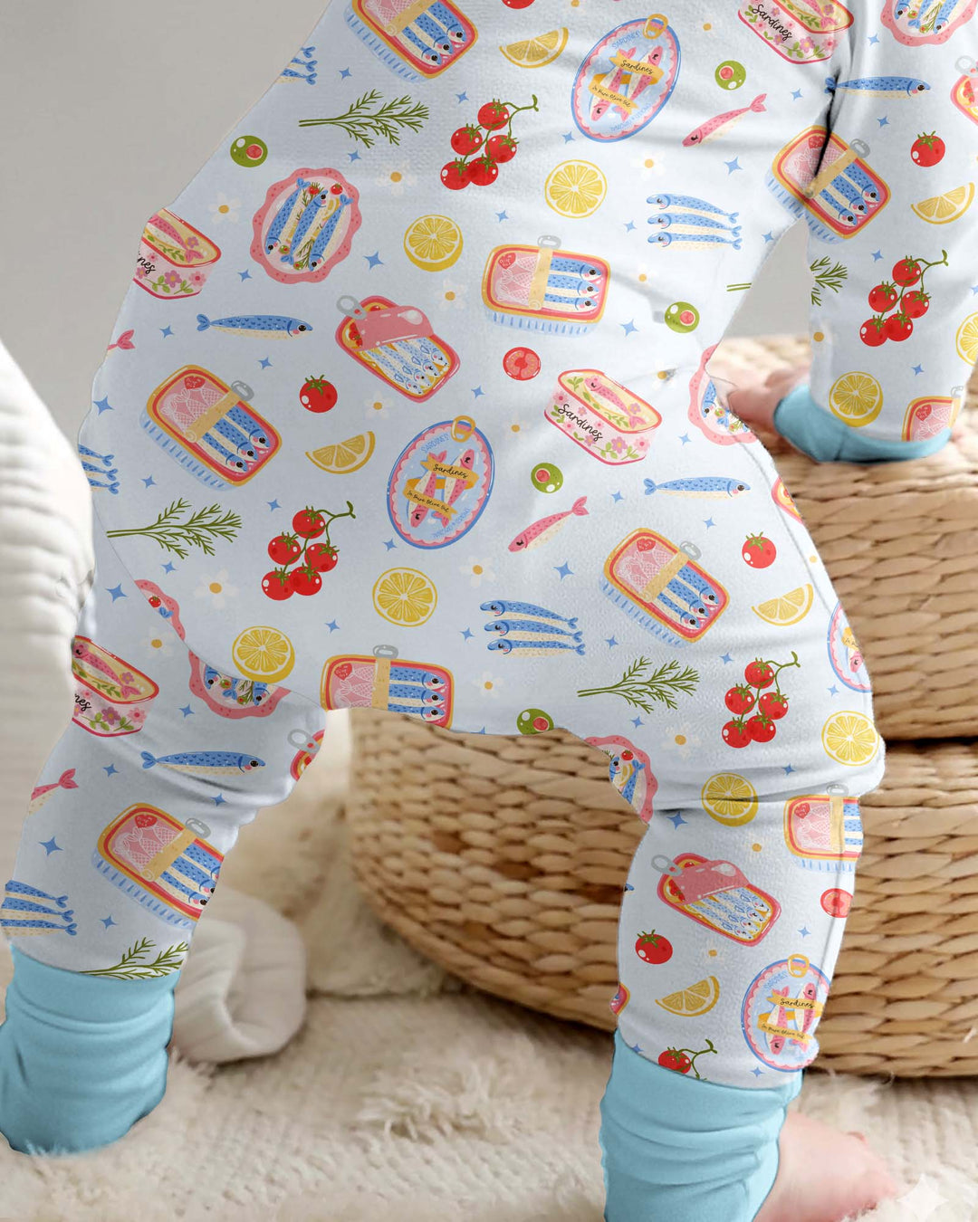 Gerippte Babykleidung mit individuellem Foto - Weich &amp; Skizzenhaft