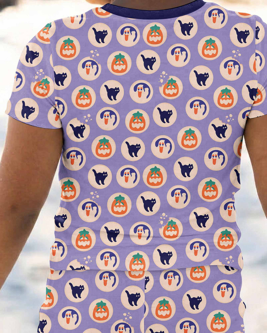 Zweiteiliges, kurzärmliges Pyjama-Set mit Marienkäfern
