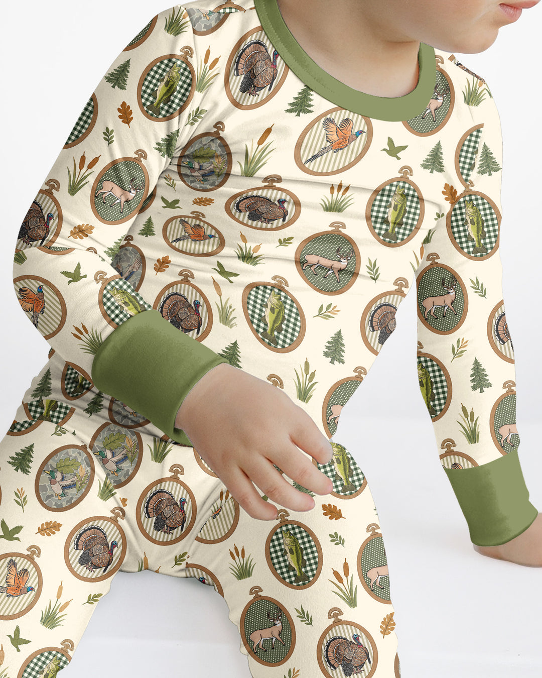 Hunting Season Bamboo Two Piece Long Sleeve Pajama Set