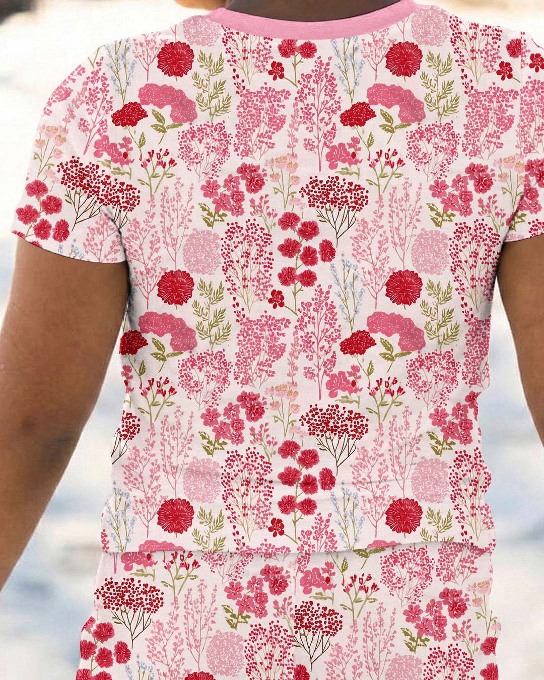 Zweiteiliges, kurzärmliges Pyjama-Set mit Marienkäfern