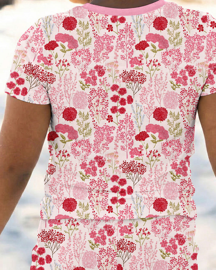 Zweiteiliges, kurzärmliges Pyjama-Set mit Marienkäfern