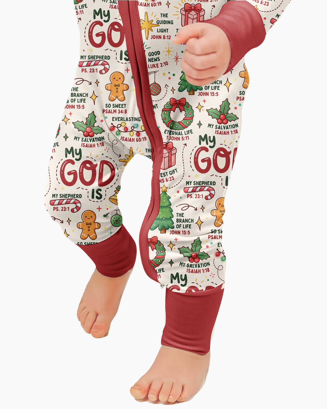 Christmas My God Is Bamboo Convertible Zippy
