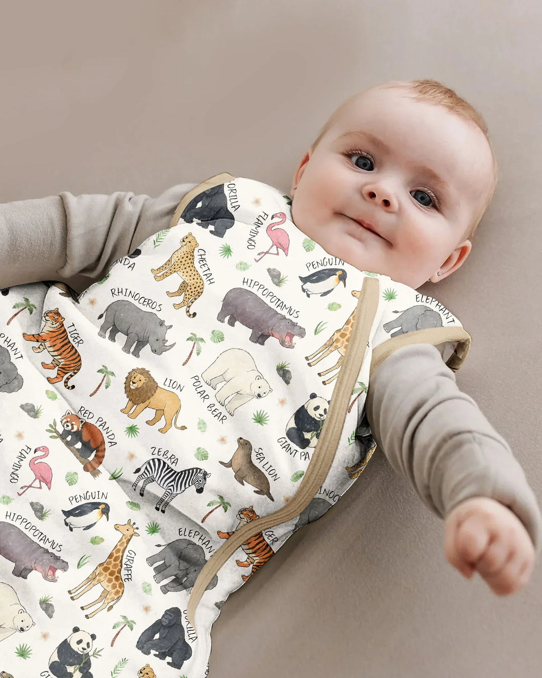 Safari Animals Bamboo Sleep Bag