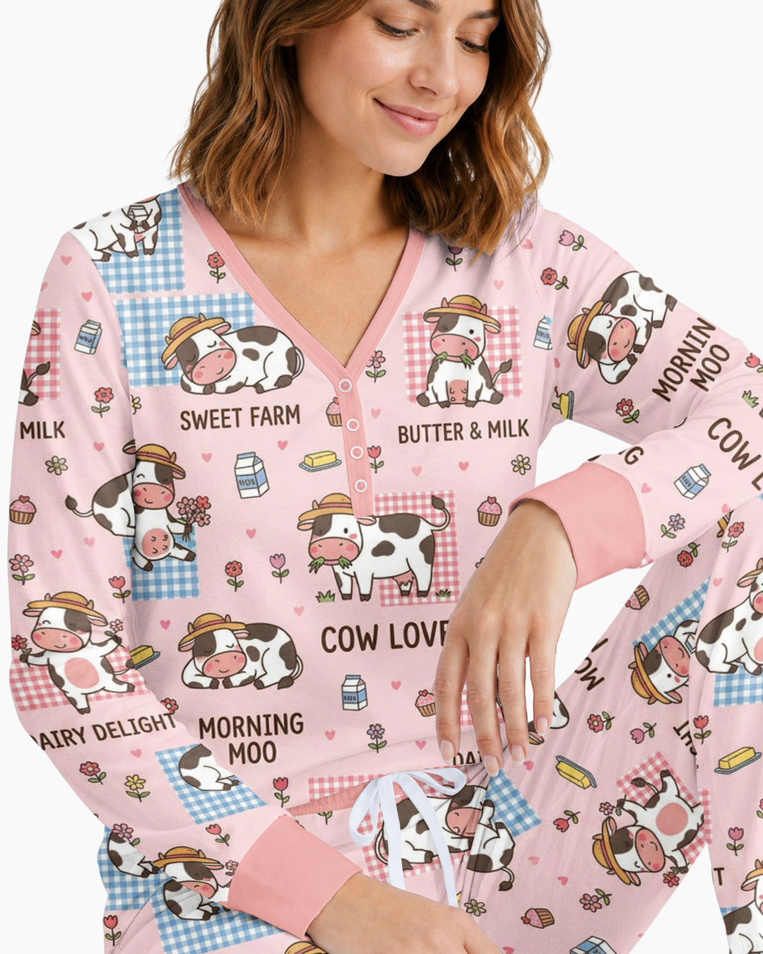 Drowned In Buttercream Bamboo Women Pajama Set