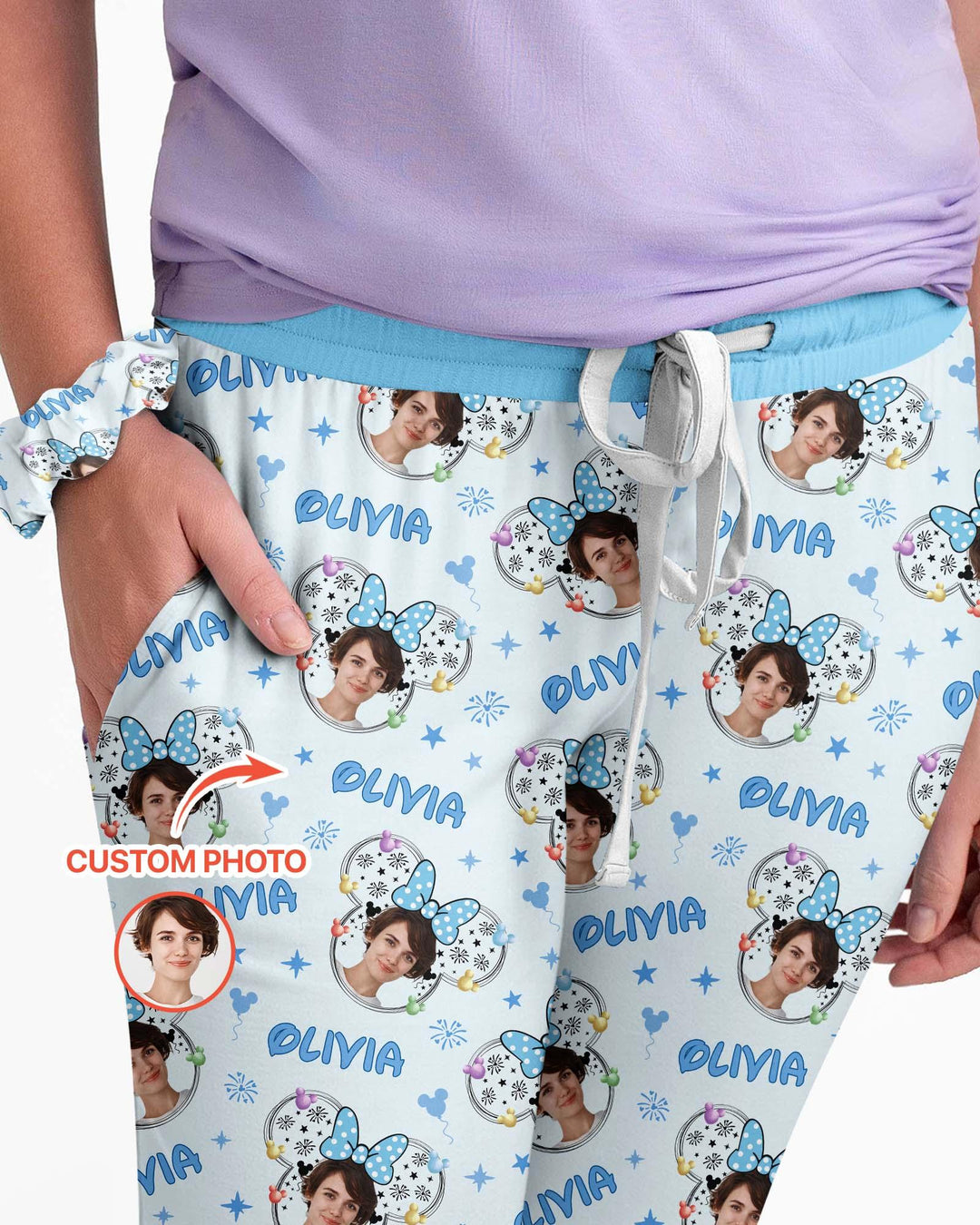 Template Damen Pyjama-Set aus personalisiertem Bambus