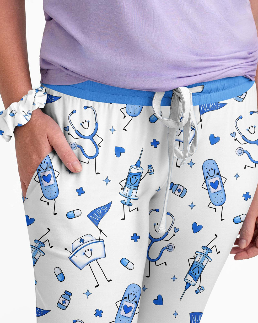 Familien-Pyjama-Set aus Bambus für Damen mit Küsten-Charme