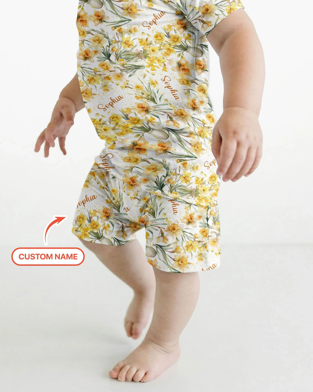 Zweiteiliges Pyjama-Set mit kurzen Ärmeln und Shorts im Sommer-Design