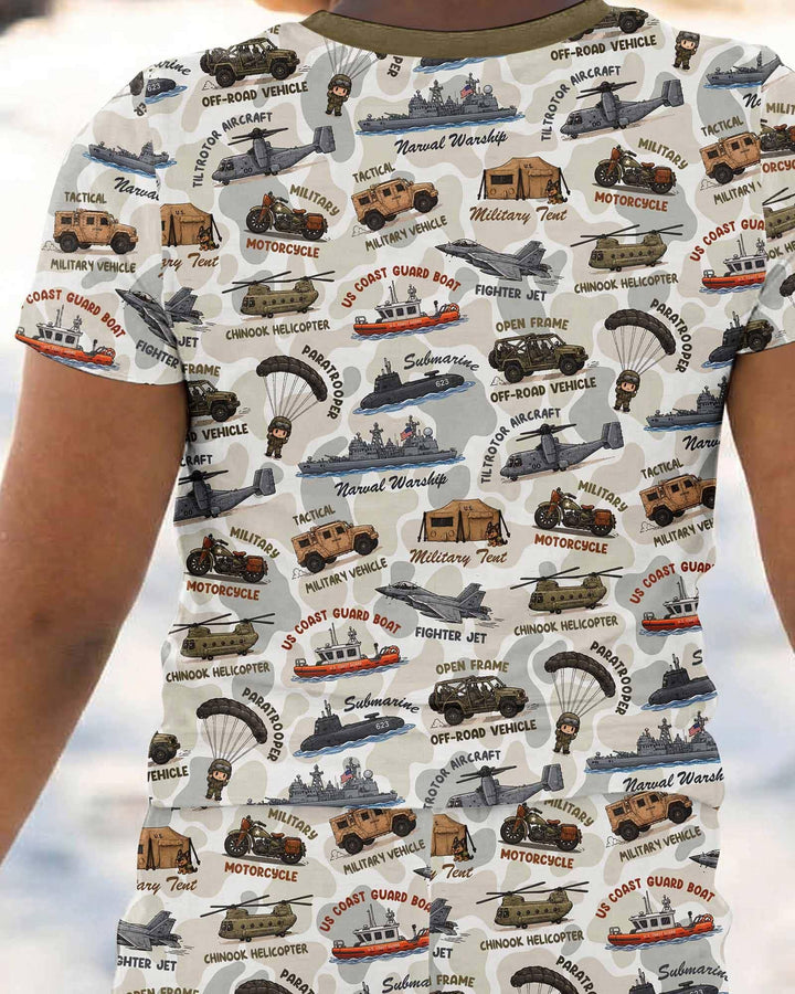 Zweiteiliges, kurzärmliges Pyjama-Set mit Marienkäfern