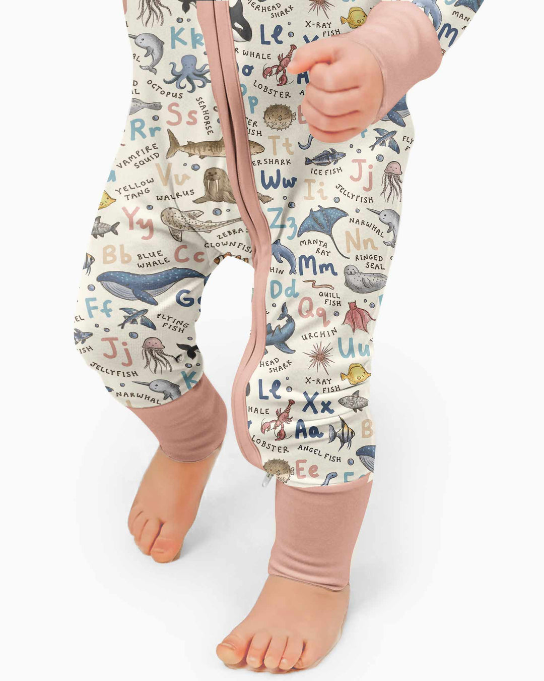 Ocean Animal Alphabet Bamboo Convertible Zippy