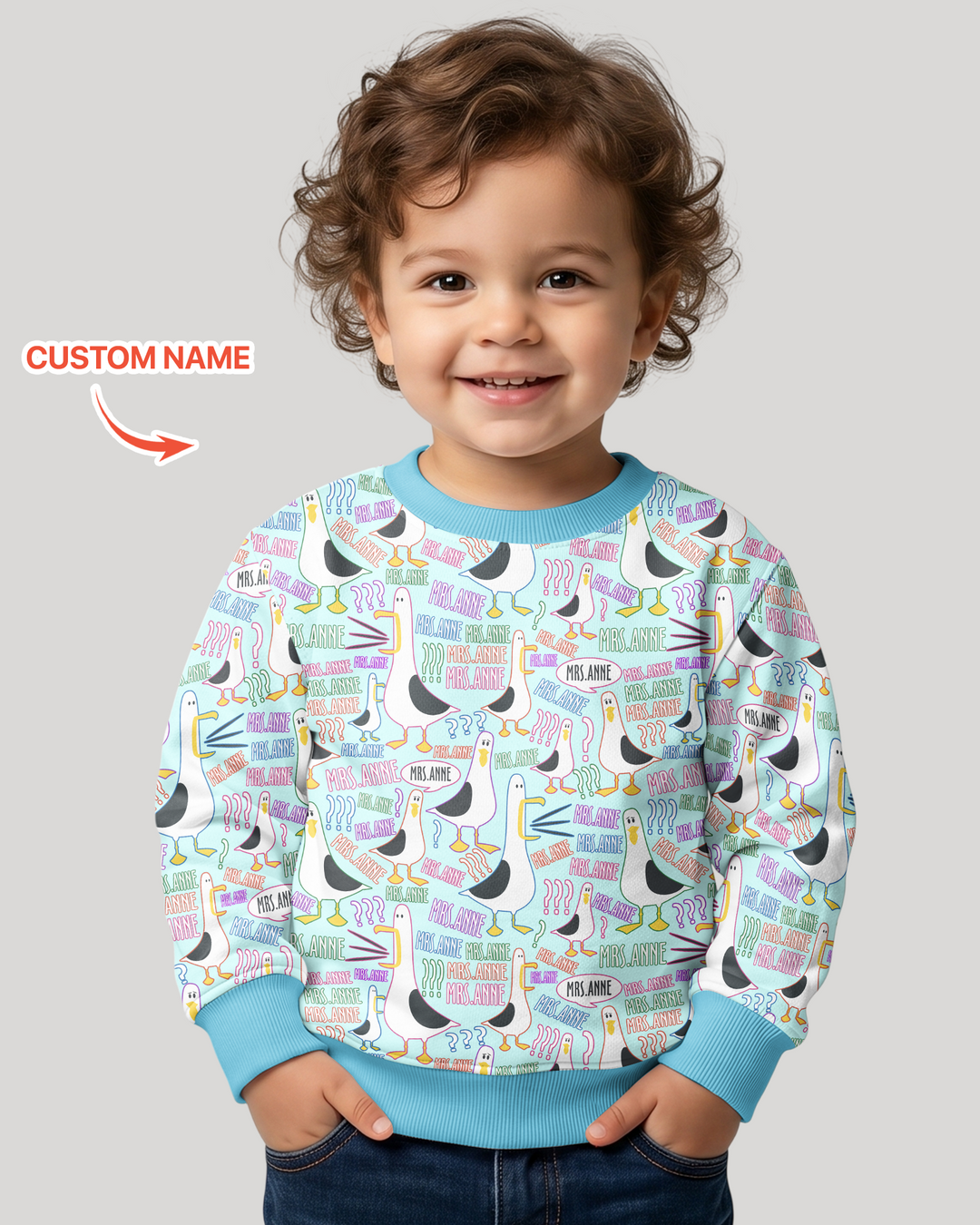Custom Template Bambus-Rundhals-Sweatshirt
