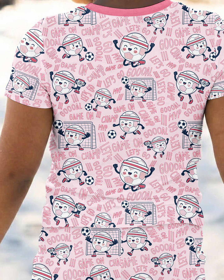 Zweiteiliges, kurzärmliges Pyjama-Set mit Marienkäfern