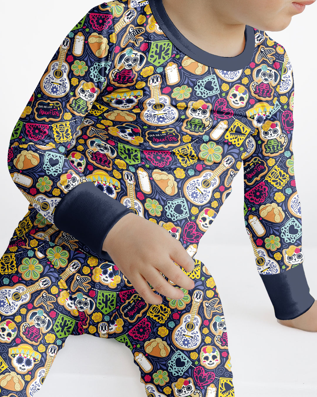 Cookie De Los Muertos Bamboo Two Piece Long Sleeve Pajama Set