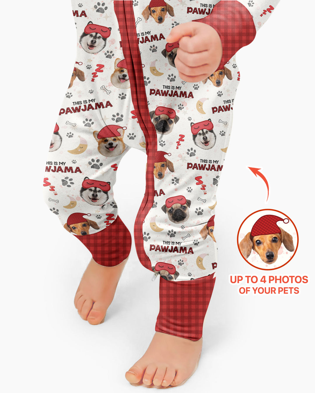 Gerippte Babykleidung mit individuellem Foto - Weich &amp; Skizzenhaft