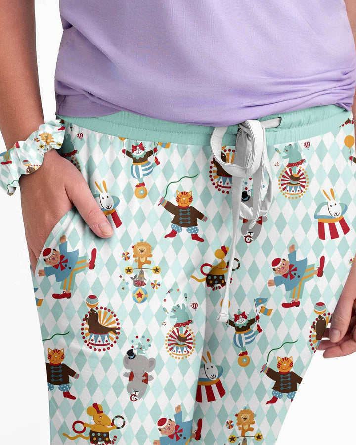 Circus-Tier-Bambus-Damen-Pyjama-Set