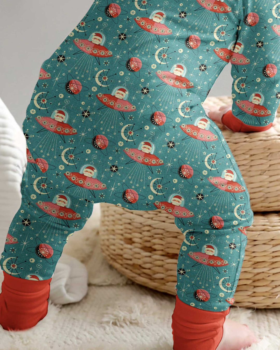 Atomic Santas in Space Bamboo Convertible Zippy