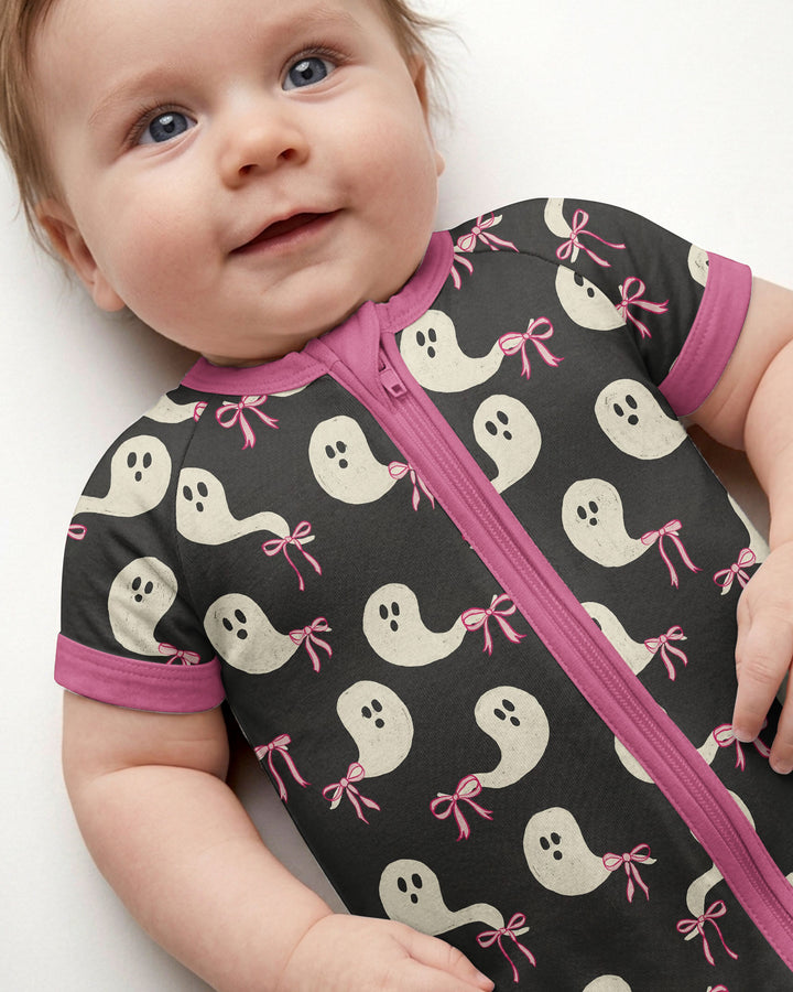 Little Ghosts Bambus-Strampler mit Reißverschluss für Halloween