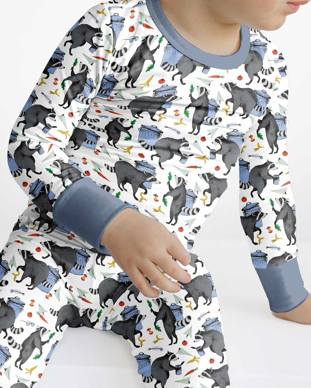 Trash Panda Adventures Bamboo Two Piece Long Sleeve Pajama Set