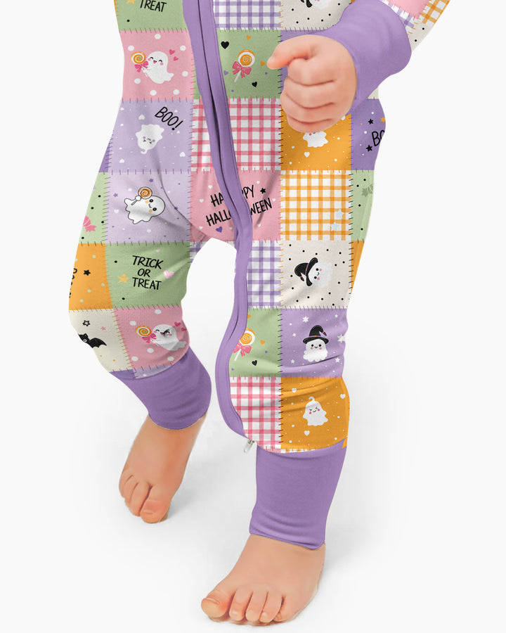 Cute Halloween Patchwork Bamboo Convertible Zippy