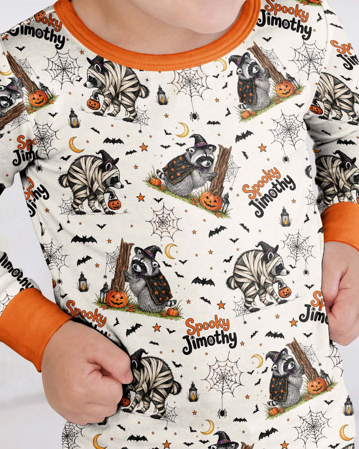 Spooky Jimothy Bamboo Two Piece Long Sleeve Pajama Set