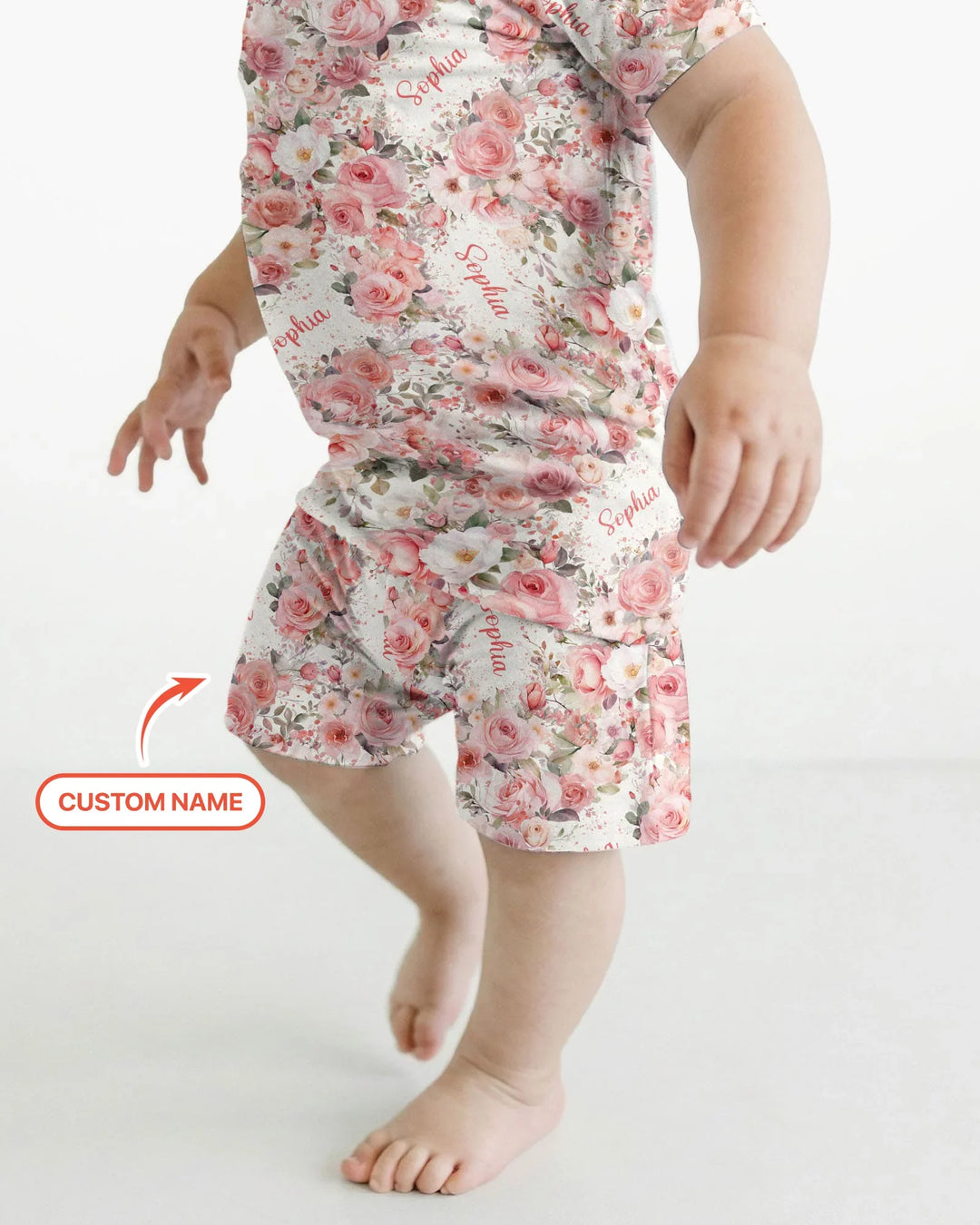 Zweiteiliges Pyjama-Set mit kurzen Ärmeln und Shorts im Sommer-Design
