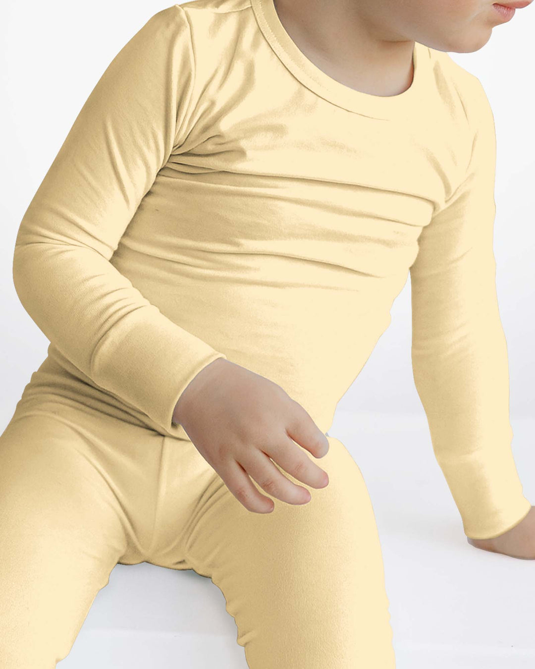 Butter Yellow Bamboo Two Piece Pajama Set