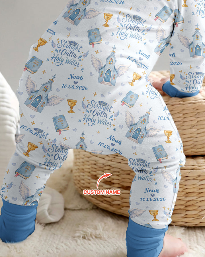 Gerippte Babykleidung mit individuellem Foto - Weich &amp; Skizzenhaft
