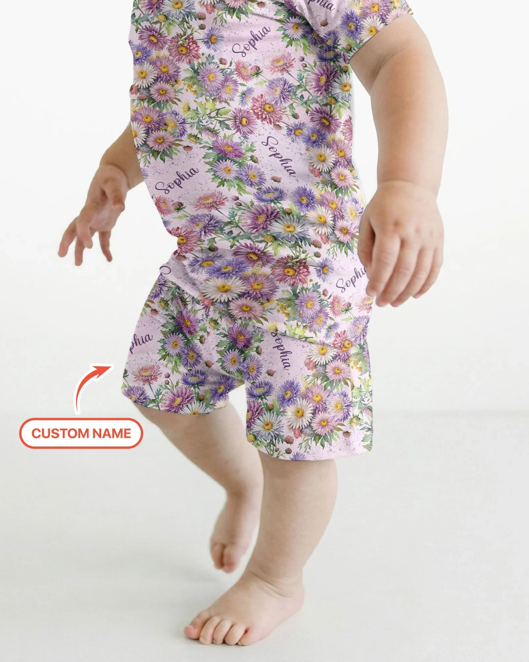 Zweiteiliges Pyjama-Set mit kurzen Ärmeln und Shorts im Sommer-Design