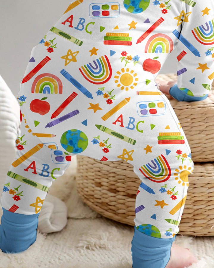 Gerippte Babykleidung mit individuellem Foto - Weich &amp; Skizzenhaft