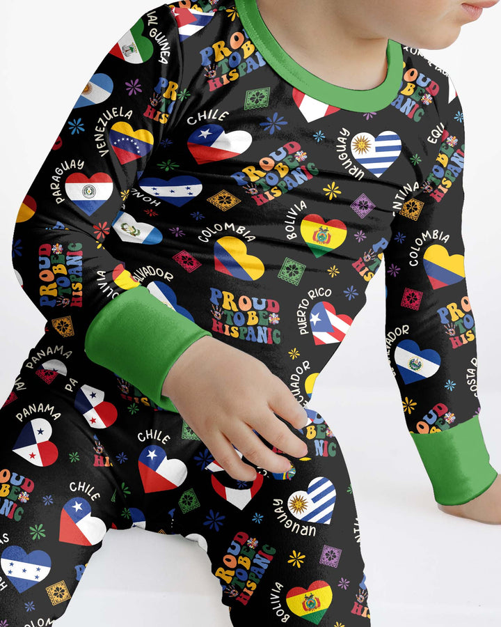 Proud To Be Hispanic Bamboo Two Piece Long Sleeve Pajama Set