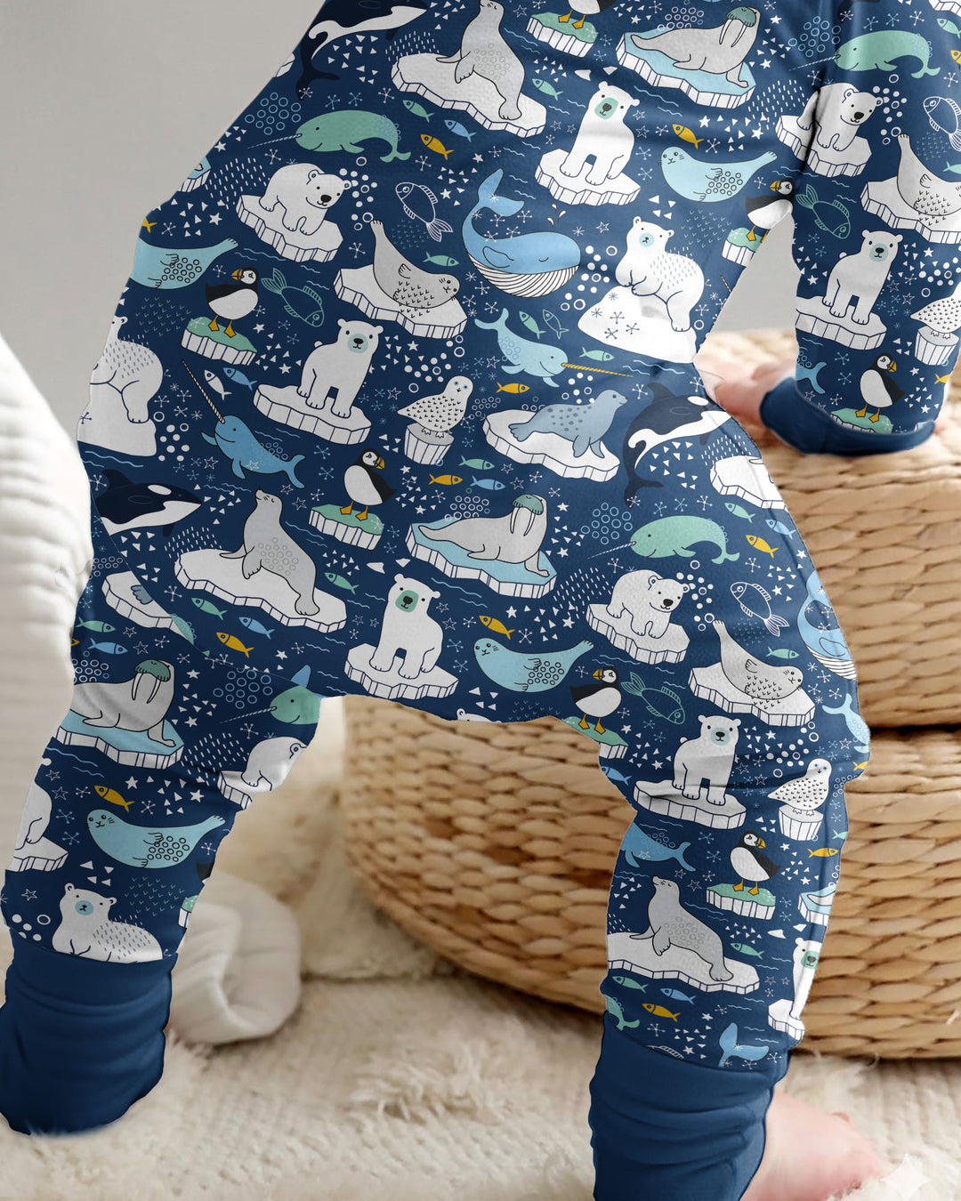 Animal Icebergs Bamboo Convertible Zippy