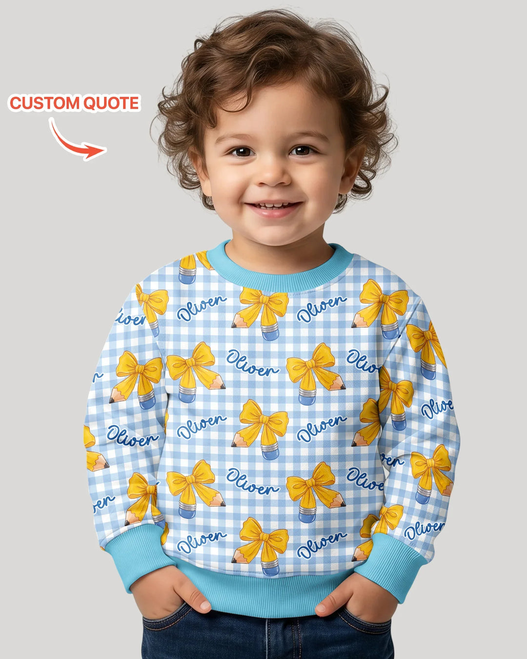 Custom Template Bambus-Rundhals-Sweatshirt