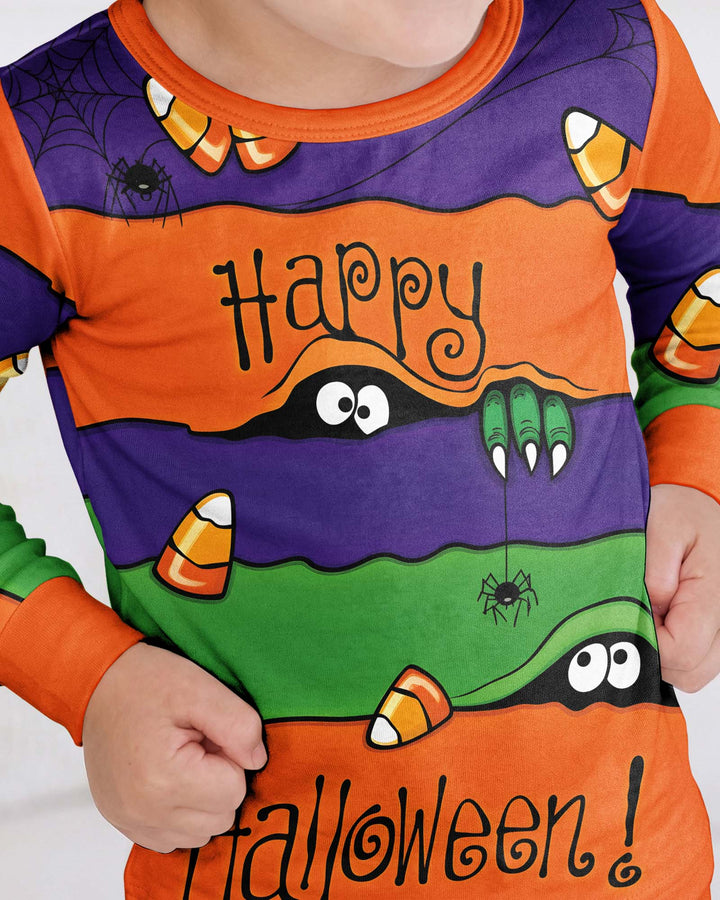 Happy Halloween Bamboo Two Piece Long Sleeve Pajama Set