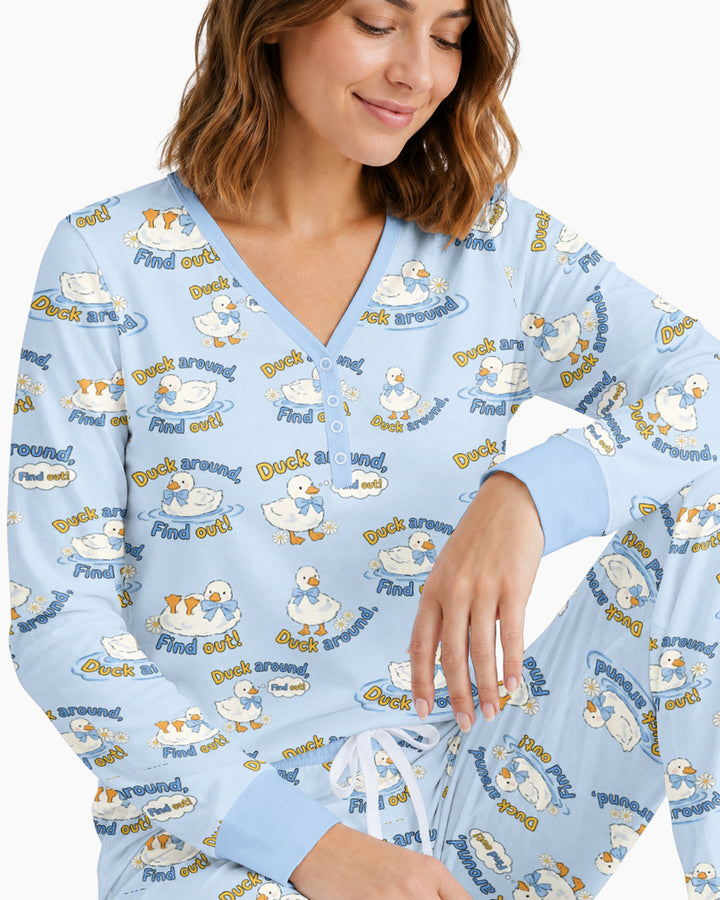 The Duck Around Bamboo Women Pajama Set