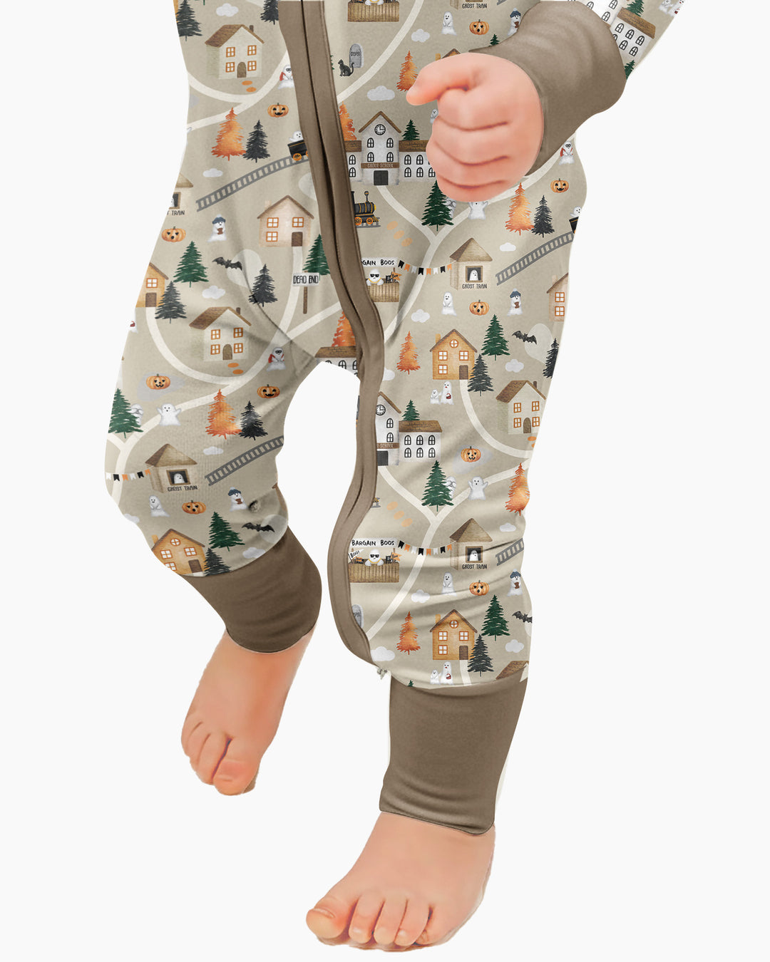 Haunted Halloween Town Map Bamboo Convertible Zippy